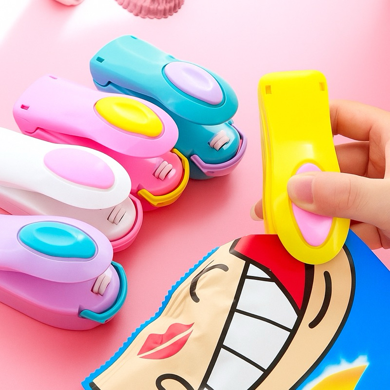 Mini Seladora Portátil para Embalagens Plásticas Selador Manual Compacto
