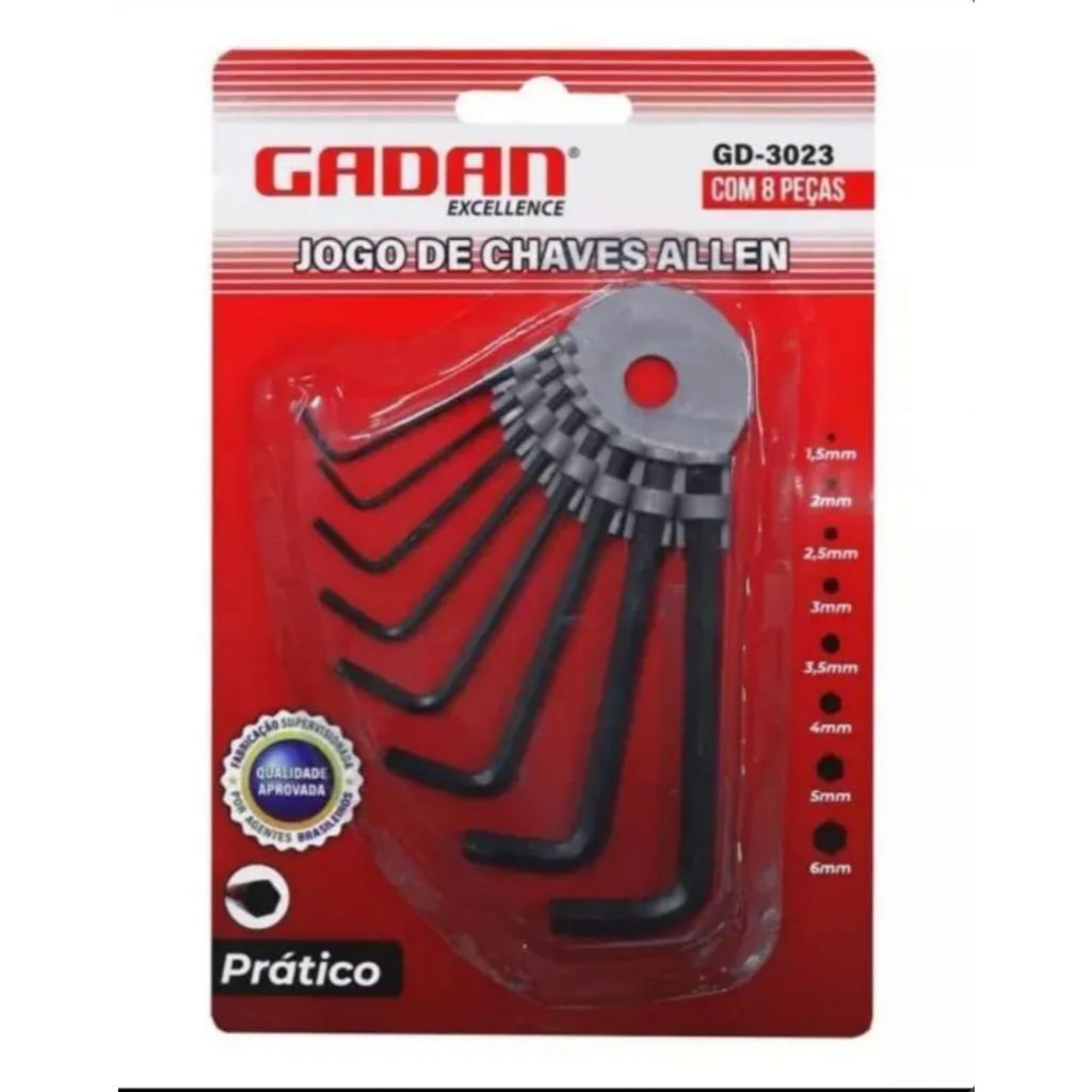 Jogo De Chaves ALLEN 8pcs / Gadan GD-3023