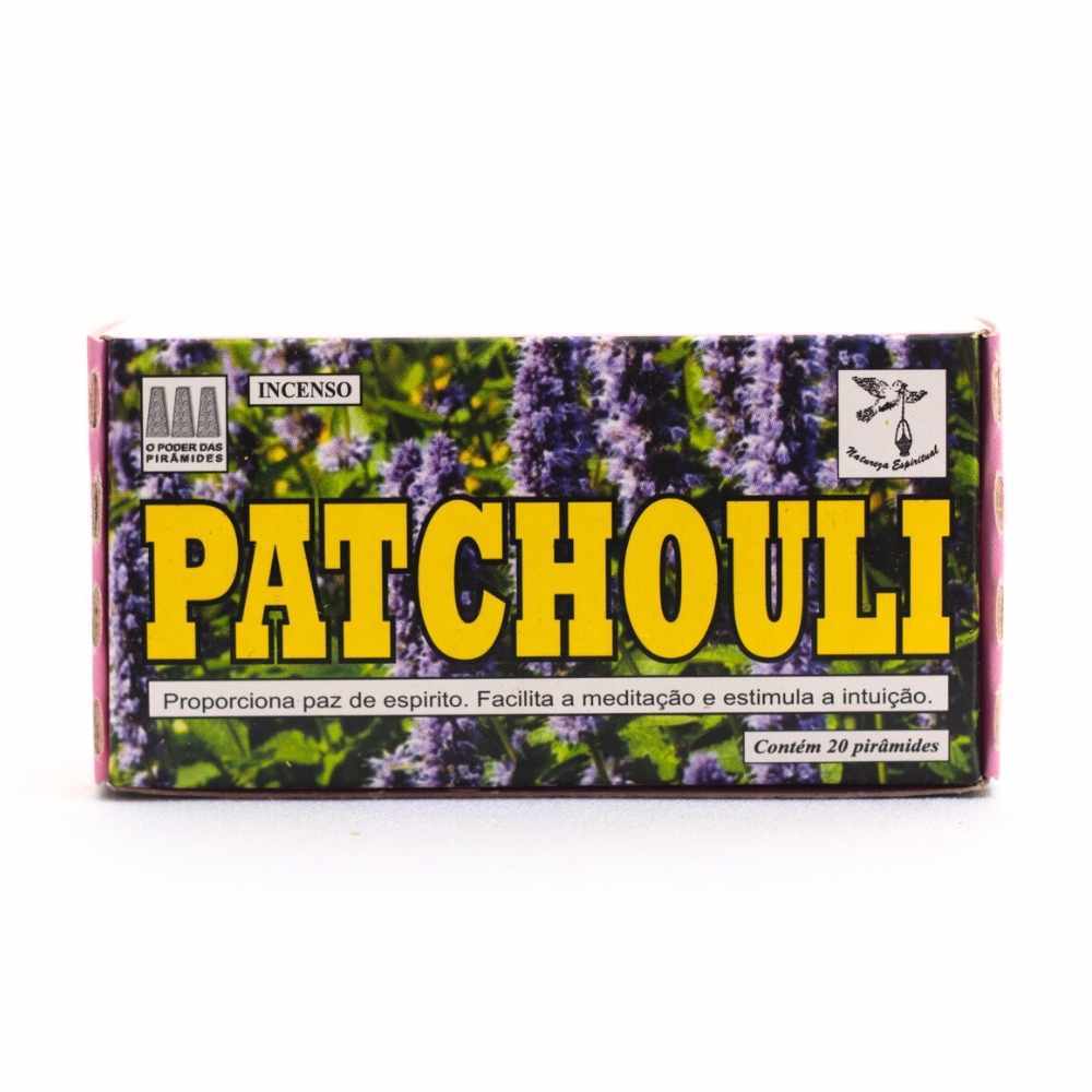 Defumador Patchouli Incenso Paz, Intuição e Meditação 20 Tabletes