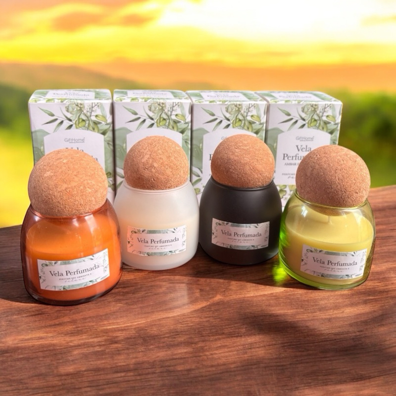 Vela Perfumada Aromática Premium Âmbar Patchouli Decoração Sala Quarto Aroma Profundo e envolvente