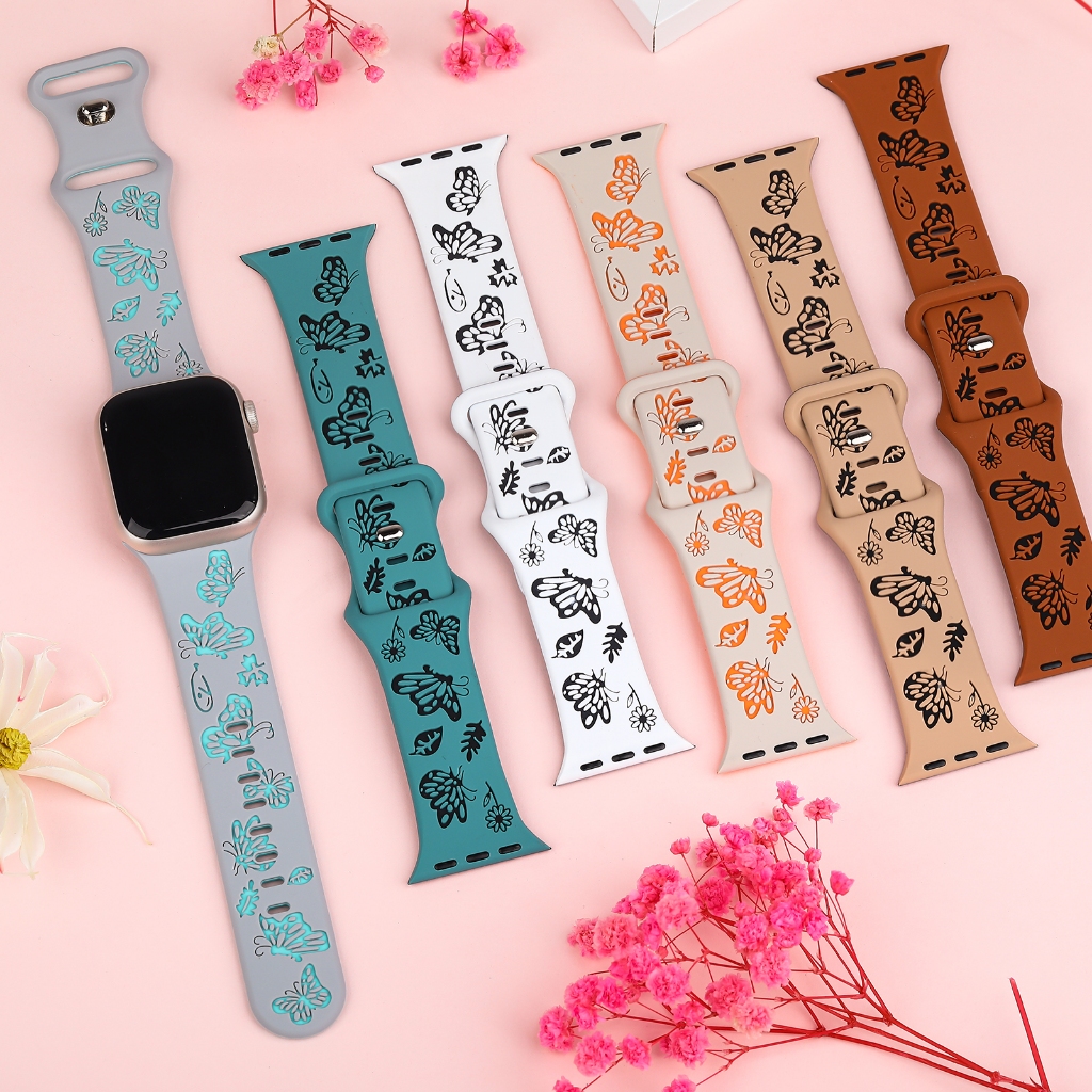 Pulseira para Apple Watch 45mm 44mm 42mm 49mm 41mm 40mm 38mm Ultra 9 8 7 6 5 4 3 SE IWO Pro Max Plus Mini feminino