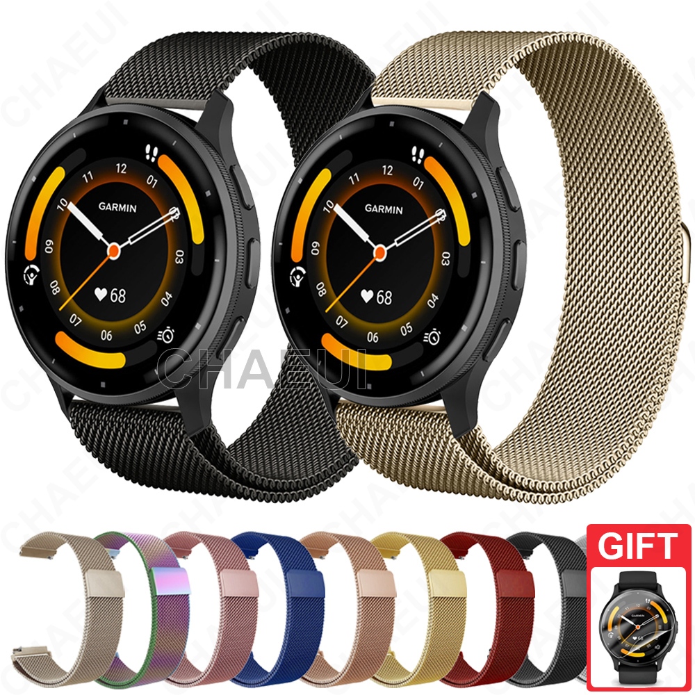 Pulseira De Metal Em Aço Inoxidável Para Garmin Venu 4 45mm 41mm / Venu 3 / 3s / Venu 2 / 2s / 2 Plus