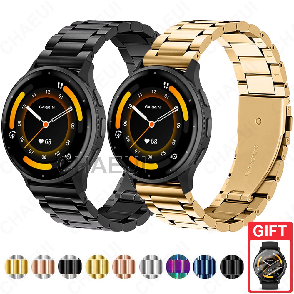Substituição De Pulseira De Metal Com Aço Inoxidável Para Garmin Venu 4 45mm 41mm / Venu 3 / 3s / Venu 2 / 2s / 2 Plus