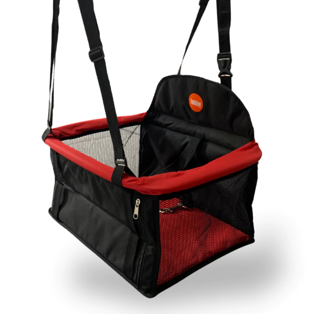 Cadeirinha Pet Cachorro Gato Pequeno até 10kg Assento Cadeira Transporte Carro Viagem PasseioTUBLINE