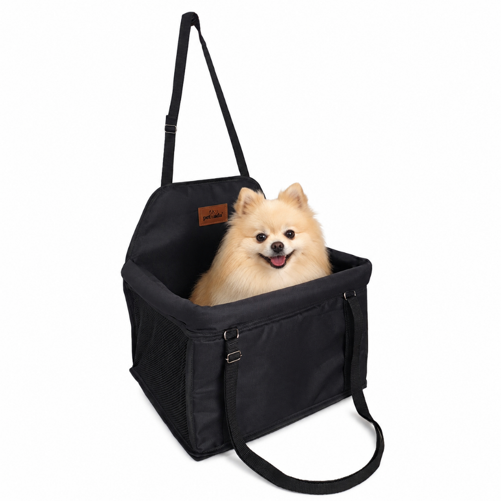 Cadeira Cadeirinha Transporte Assento Pet Carro Para Cachorro Gato Até 15kg Com Cinto de Segurança