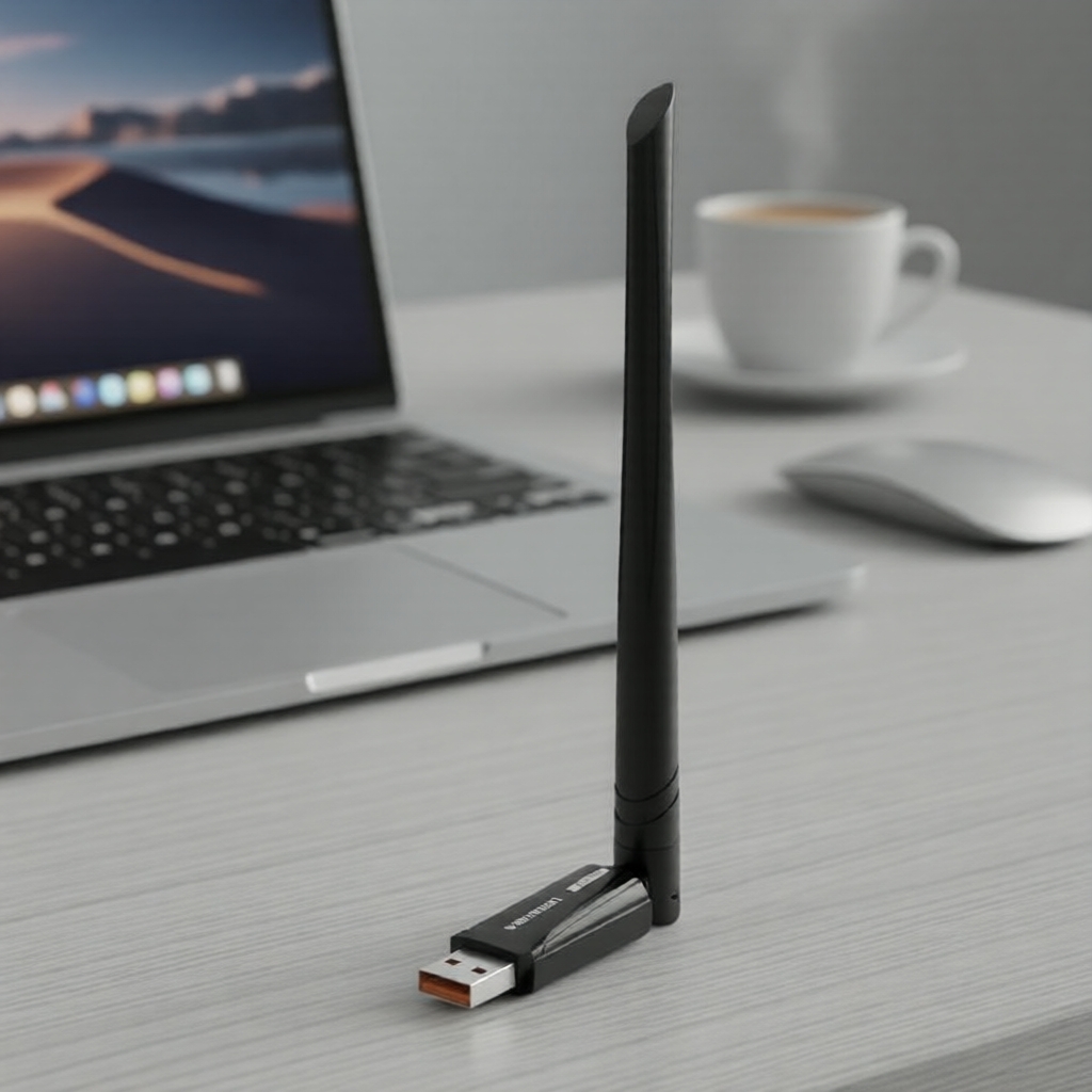 Adaptador USB WiFi 6 Bluetooth sem fio Vention 600Mbps compatível com desktops e PCs