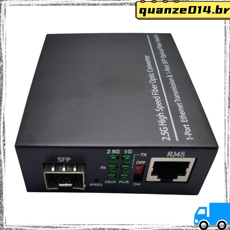 Conversor De Mídia De Fibra Óptica 2.5G Transceptor Gigabit 1000Mbps Compatível Com E/GPON Comum