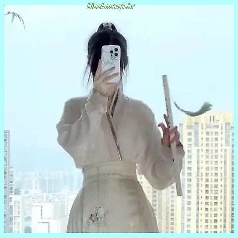 Novo estilo chinês estilo chinês saia de rosto de cavalo primavera outono 2024 novo estilo Ming feito melhorado Hanfu pr
