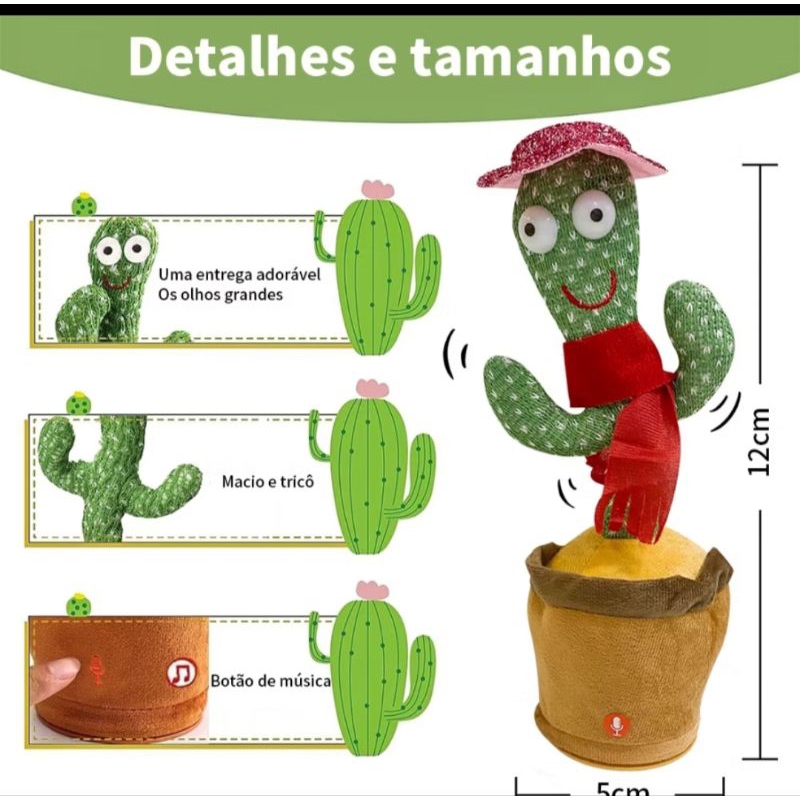 Dancante e Falante Interativo brinquedossensorial infantis, Reproduz Voz, MÃsica, Danca, Pel...