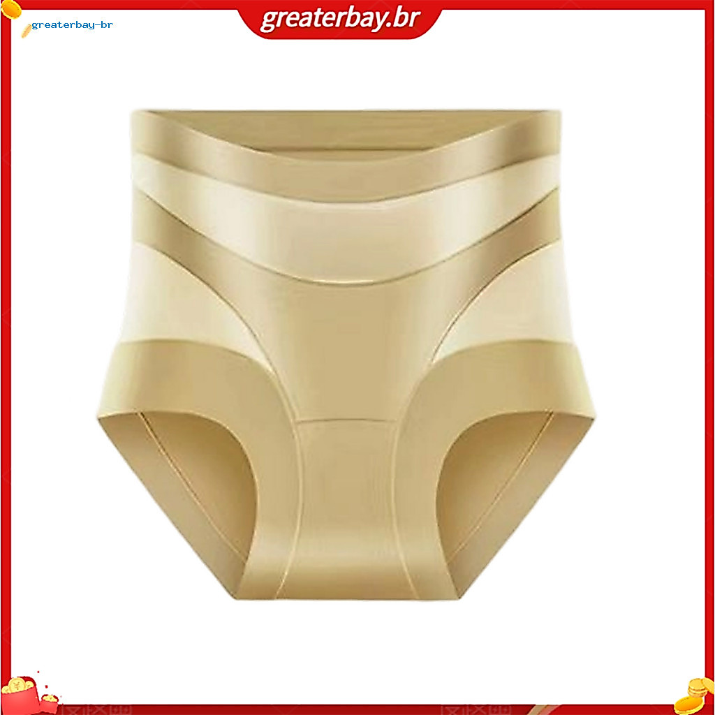 Women’s High Waisted Tummy Control Underwear Seamless Shapewear Panties Soft Stretch Breathable Full Coverage Briefs f