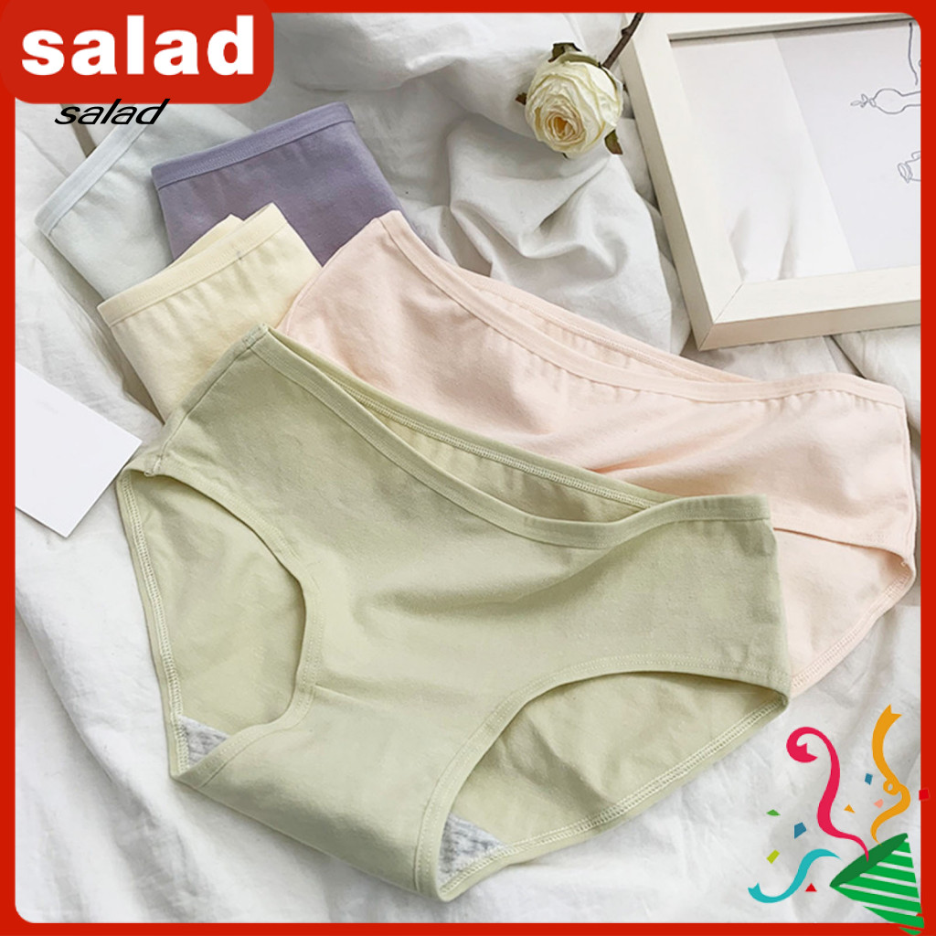 Women's Underwear High Quality Panties Women’s Cotton Mid Waist Full Coverage Stretch Briefs Soft Breathable Hipster f