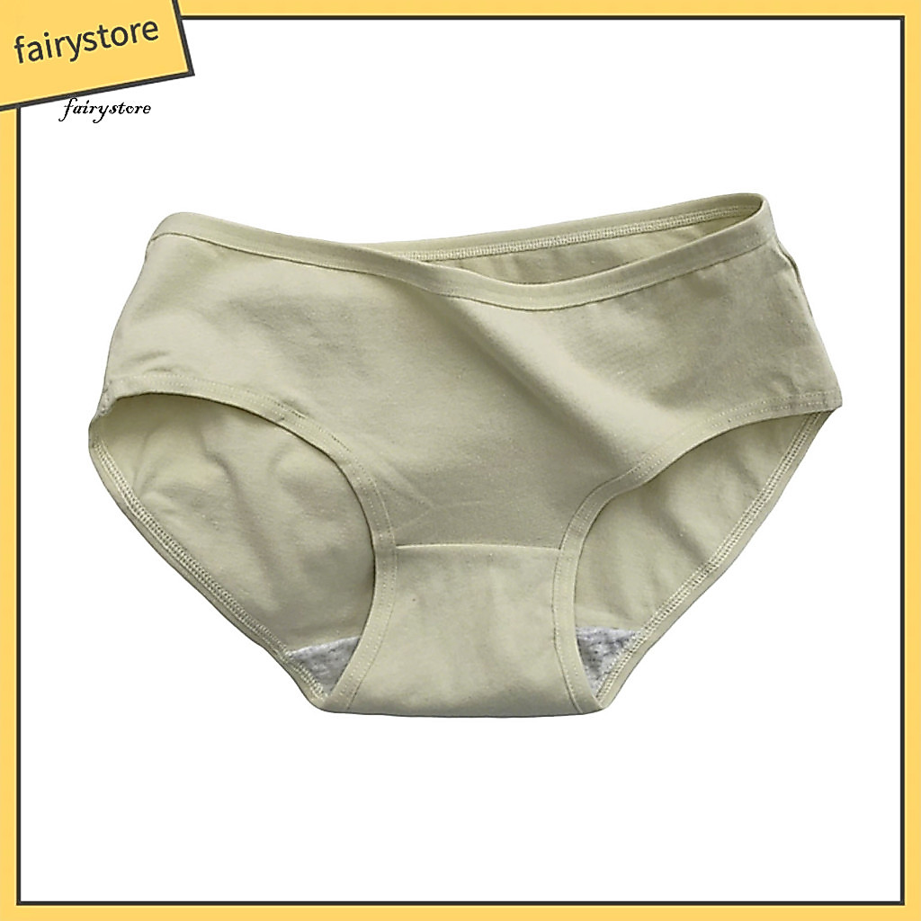Stretchy Women's Underwear Women’s Cotton Mid Waist Full Coverage Stretch Briefs Soft Breathable Hipster Panties for L