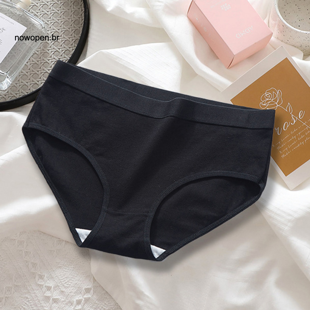 Non-irritating Ladies' Briefs Elastic Women Panties Women’s Cotton Mid Waist Stretch – Seamless Breathable Full Cove