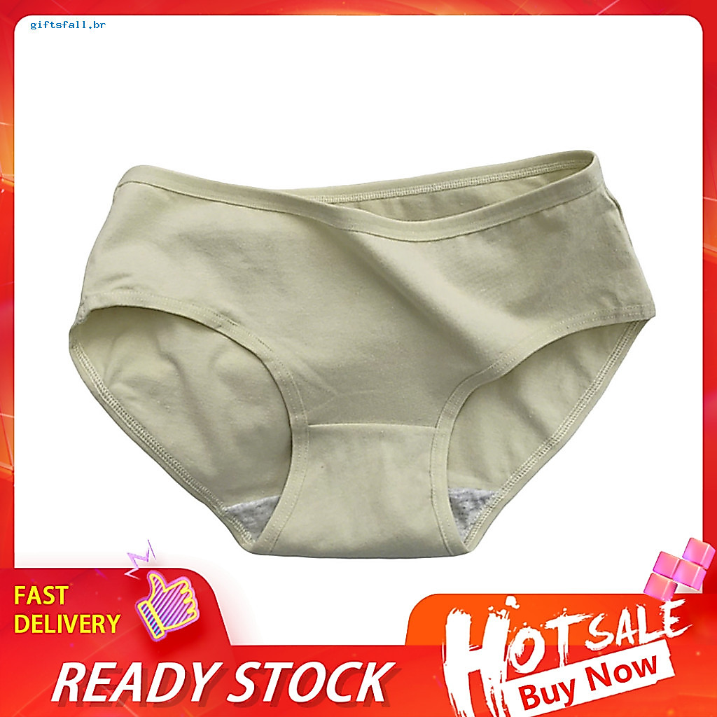 Women's Underwear Elastic Panties Women’s Cotton Mid Waist Full Coverage Stretch Briefs Soft Breathable Hipster for La