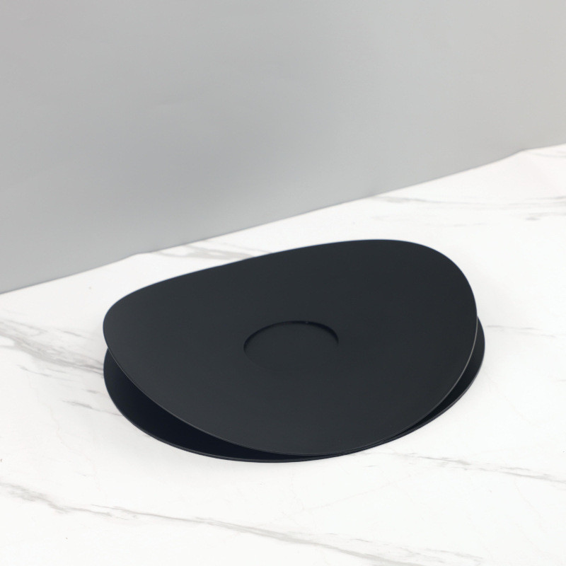 CHCP Modern minimalist geometric metal double-opening aromatherapy tray decorative ornament for living room, bedroom, TV