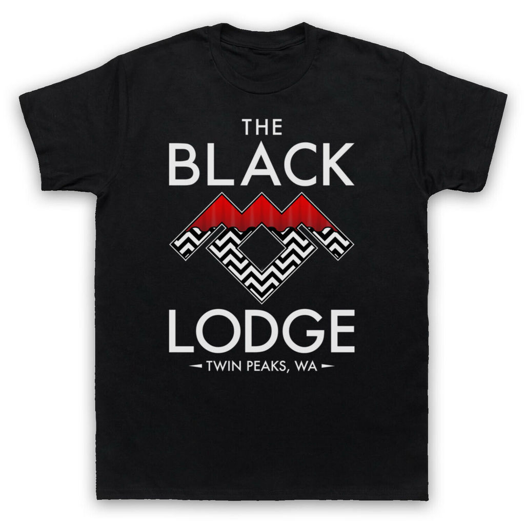 TWIN PEAKS Double Peak City THE BLACK LODGE RED ROOM LOGO Camiseta Masculina E Feminina Do Mesmo Estilo