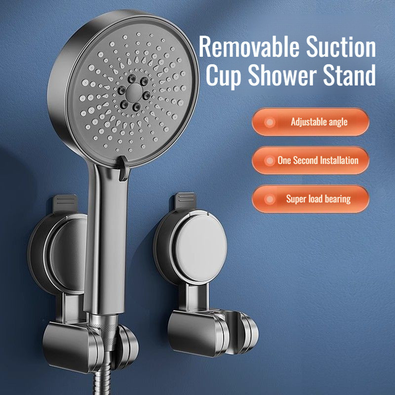 【Instalação Sem Furo】Powerful Suction Removable Suction Cup Shower Bracket HoleFree Installation Shower Holder/Suporte d