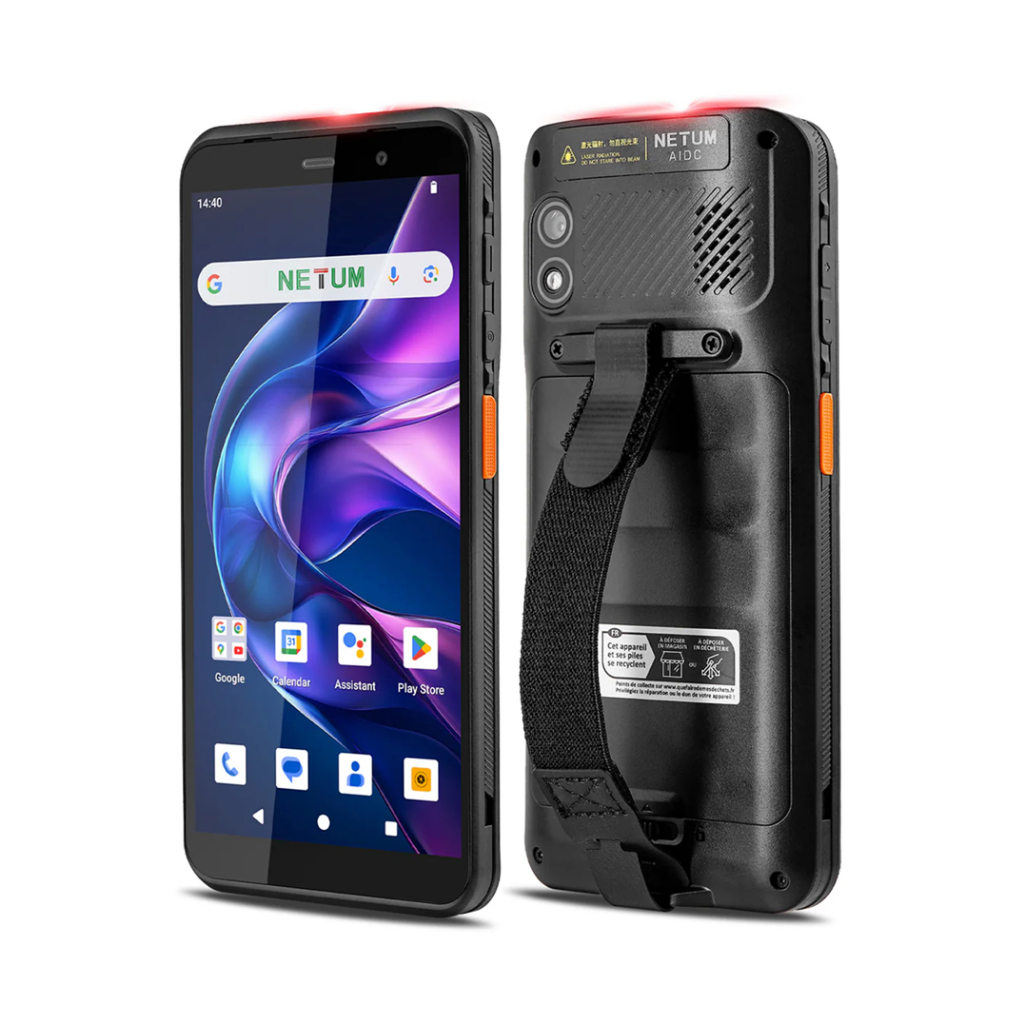 Coletor De Dados PDA Android 14 Q900 Netum Leitor 2D 4G WiFi 4/64GB Estoque Logística Coleta WMS NFC