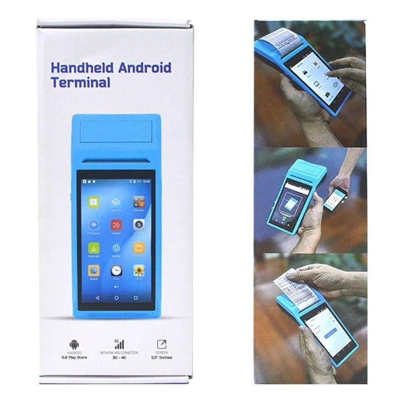 Terminal Pda Pos Asawaka 58mm Wifi 3g Bluetooth Android 8.1