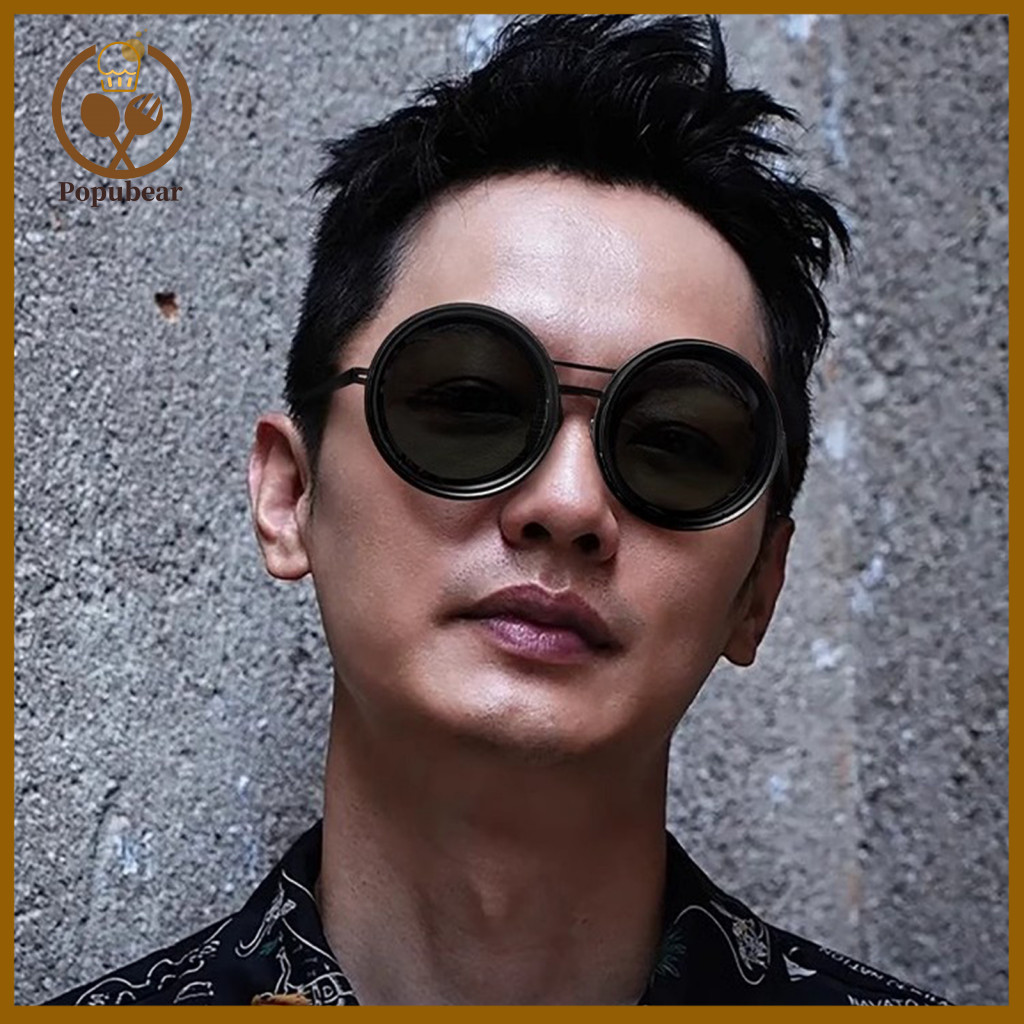 Adjustable Nd Filter Glasses Polarized Round Sunglasses for Men 1-9 Gears Tint with Lenses – Perfect for Beach Fishing
