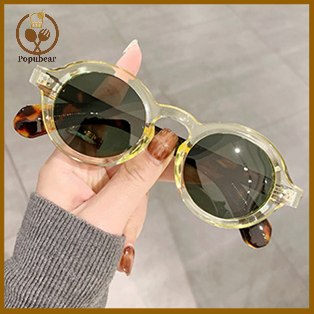 Unisex Sunglasses Polarized Uv Protection 90s Retro Round Lens Windproof Outdoor Eyewear for Beach Vacation and Sun Bloc