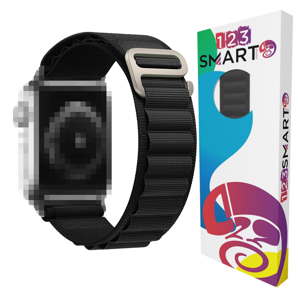Pulseira de Nylon com Presilha Para iWatch Series 5 Series 6 Series 7 Series 8