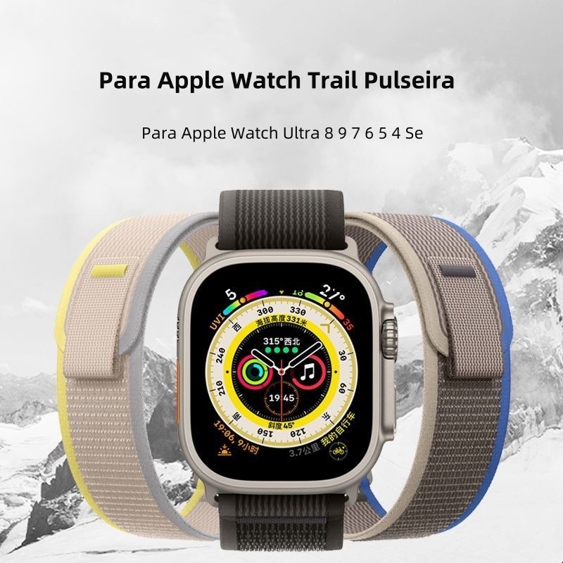 Nylon Trail Smartwatch Pulseira Para Apple iWatch 10 11 46mm 42mm 40mm 38mm 41mm 44mm 45mm 49mm Ultra iWatch Banda