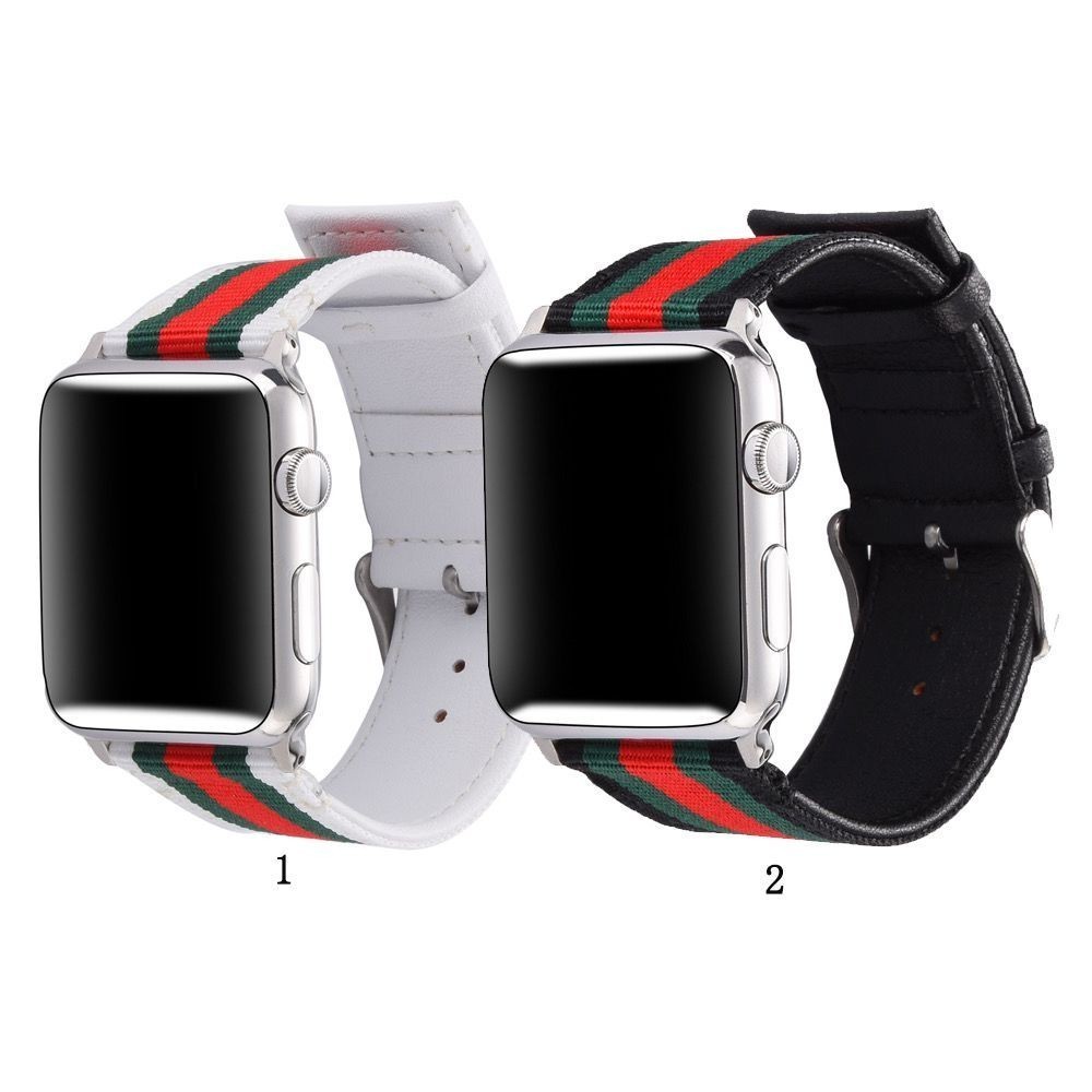 Pulseira De Nylon e Couro Para AppleWatch Smartwatch Social Masculino
