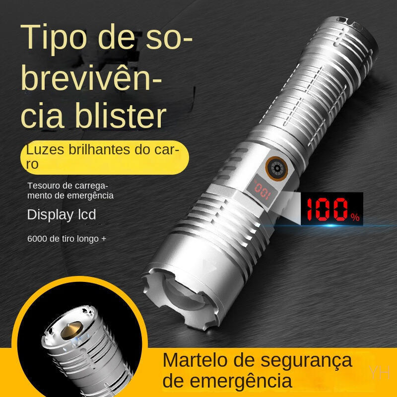 Lanterna de emergência recarregável Ultra Bright para campismo outdoor