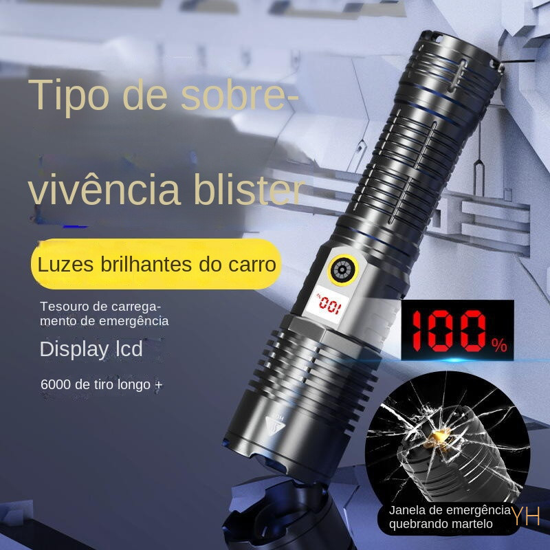 Lanterna de emergência recarregável Ultra Bright para campismo outdoor