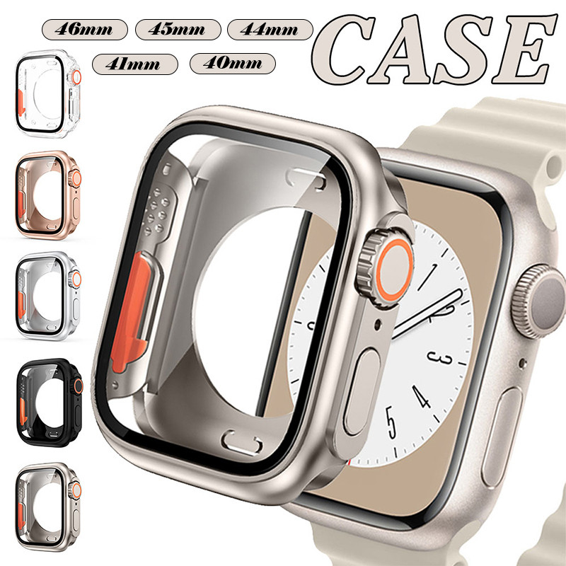 Temepred Glass PC Case Protetor De Tela Acessórios De Capa De Pára-Choque Para Apple Watch IWatch SE 3 2 Series 12 11 10