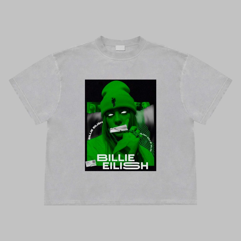 Camisetas camisa branca algod Bilolie Eilish