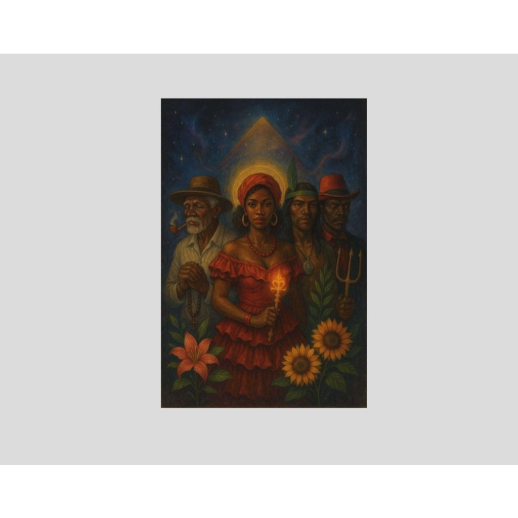 Quadro Entidades Umbanda Candomblé Orixas Pomba Gira Exu