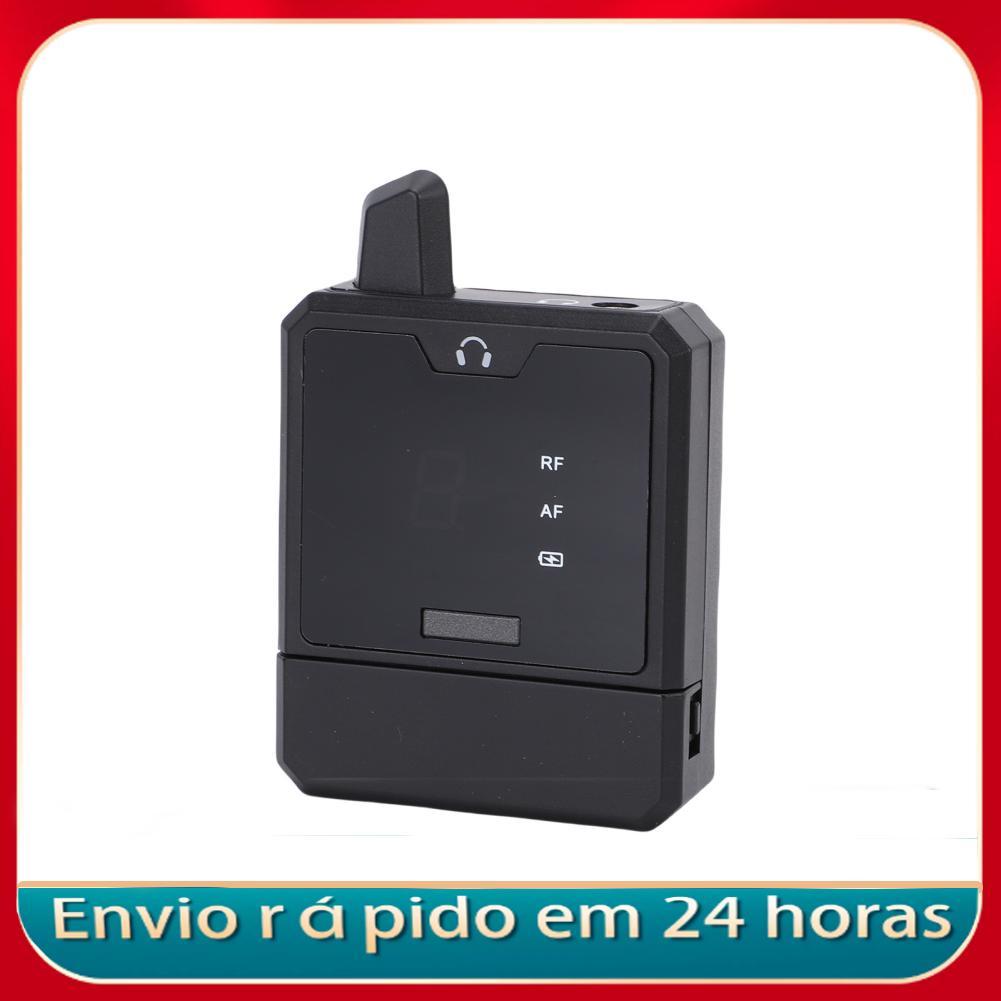 Monitor intra-auricular sem fio Sistema de monitoramento UHF com cancelamento de ruído recarregável em tempo real com