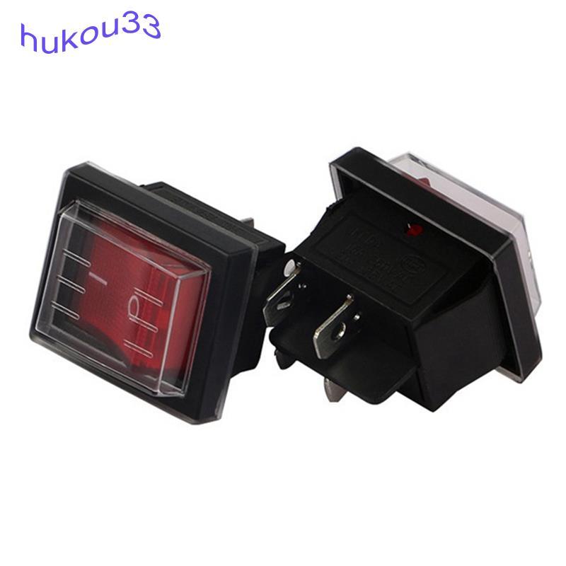 [hukou33] 1PC 36X29Mm SPST Interruptor Oscilante De Barco À Prova D'água De 4 Pinos Para Aspiradores Industriais Com Tam