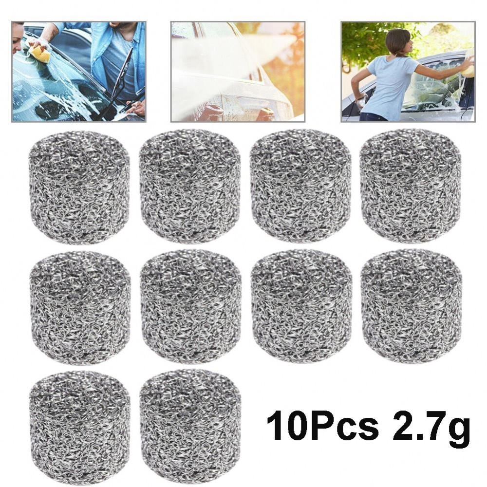 Remover Eficazmente A Sujeira E Manchas Com Filtros De Lança De Espuma De Aço Inoxidável 10Pcs
