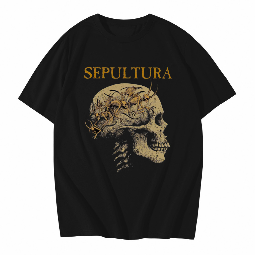 Camisa Camiseta Básica Festival Música Banda Rock Sepultura Blusa 100% Algodão