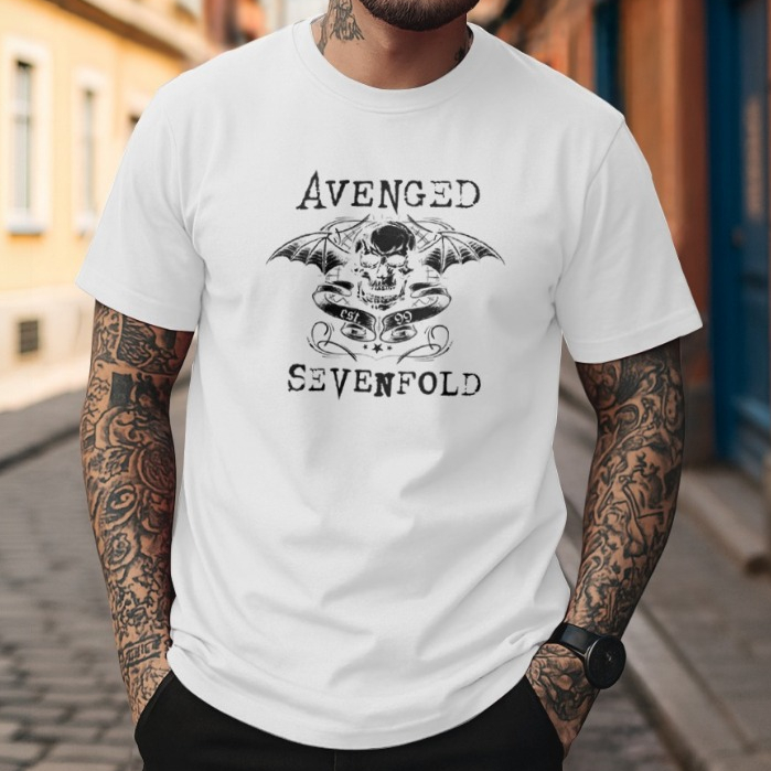 Camiseta Básica Masculina Avenged Sevenfold Banda Rock Punk The Town