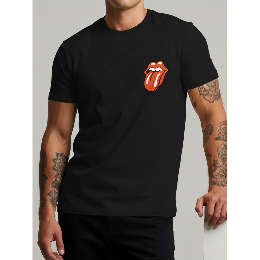Camiseta Rolling Stones Banda Rock Clássico 100% Algodão Tshirt Básica