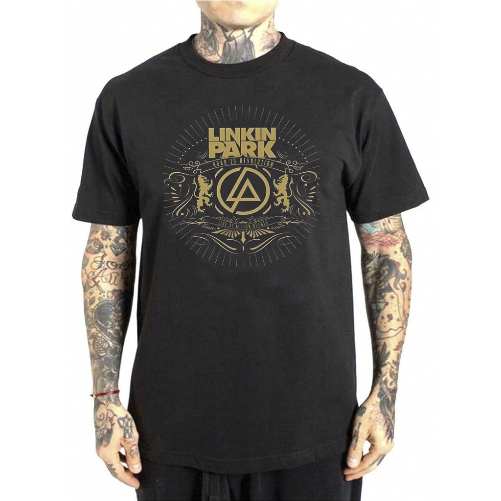 Camiseta Linkin Park Rock Internacional Básica Banda Estilo Camisa  Unissex Masculino Feminino   Streetwear