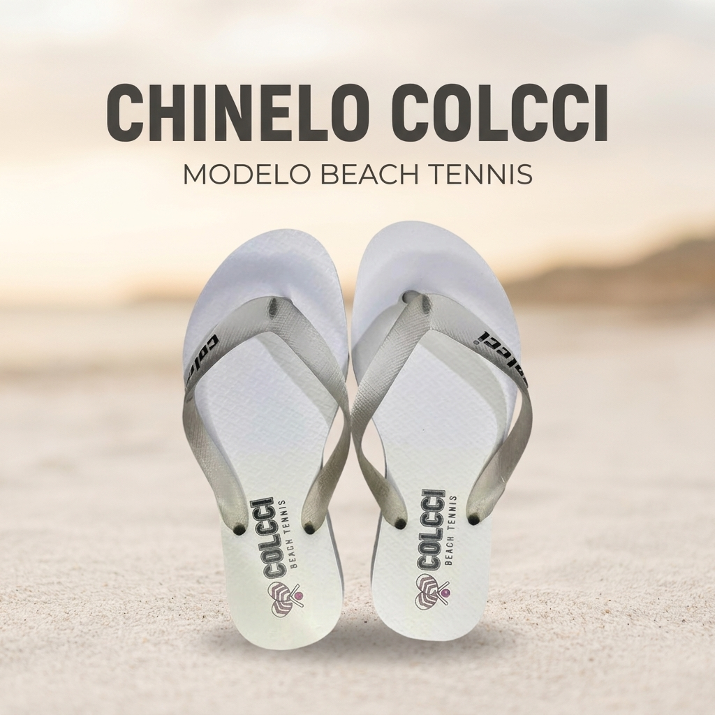 Chinelo Colcci Beach Tennis Branco Original | Sandália de Dedo Confortável