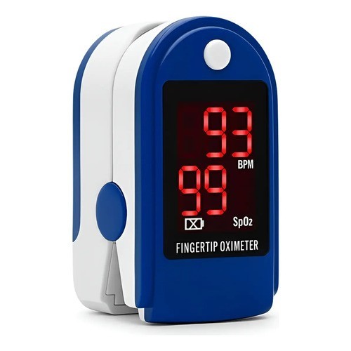 Oxímetro Digital De Dedo Medidor De Saturação Portátil Branco