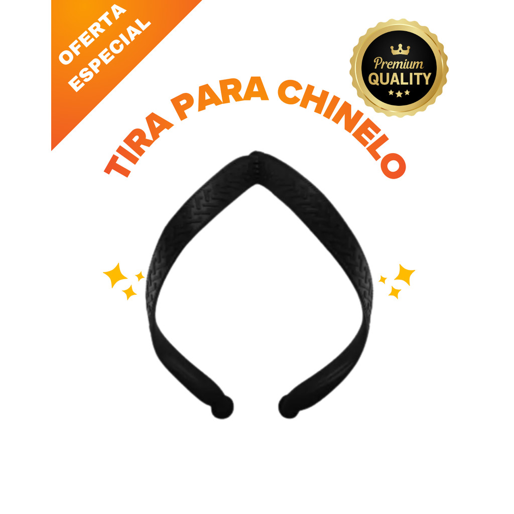 Tira Correia Chinelo de Dedo 1 PAR Branco e Preto Tira Para Chinelo