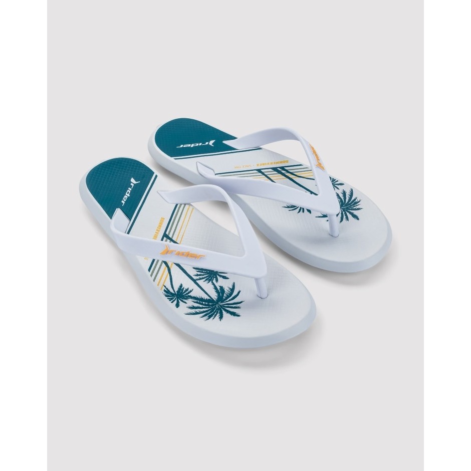 Chinelo De Dedo R1 Style Rider Branco/Verde