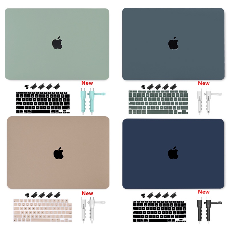 4in1 set 2022 for Macbook Air 13.6 M2 A2681 2021 pro14 A2442 Macbook Cream Cut Case New M1 Air 13.3 inch A2337 Pro A2338 with Wire Cover