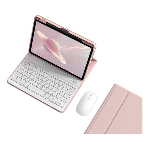 Capa Com Teclado+mouse Para iPad 6/5th/air 2/pro 9,7 Inch Co