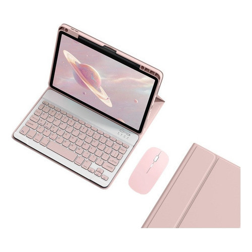Capa Com Teclado+mouse Para iPad 6/5th/air 2/pro 9,7 Inch Co