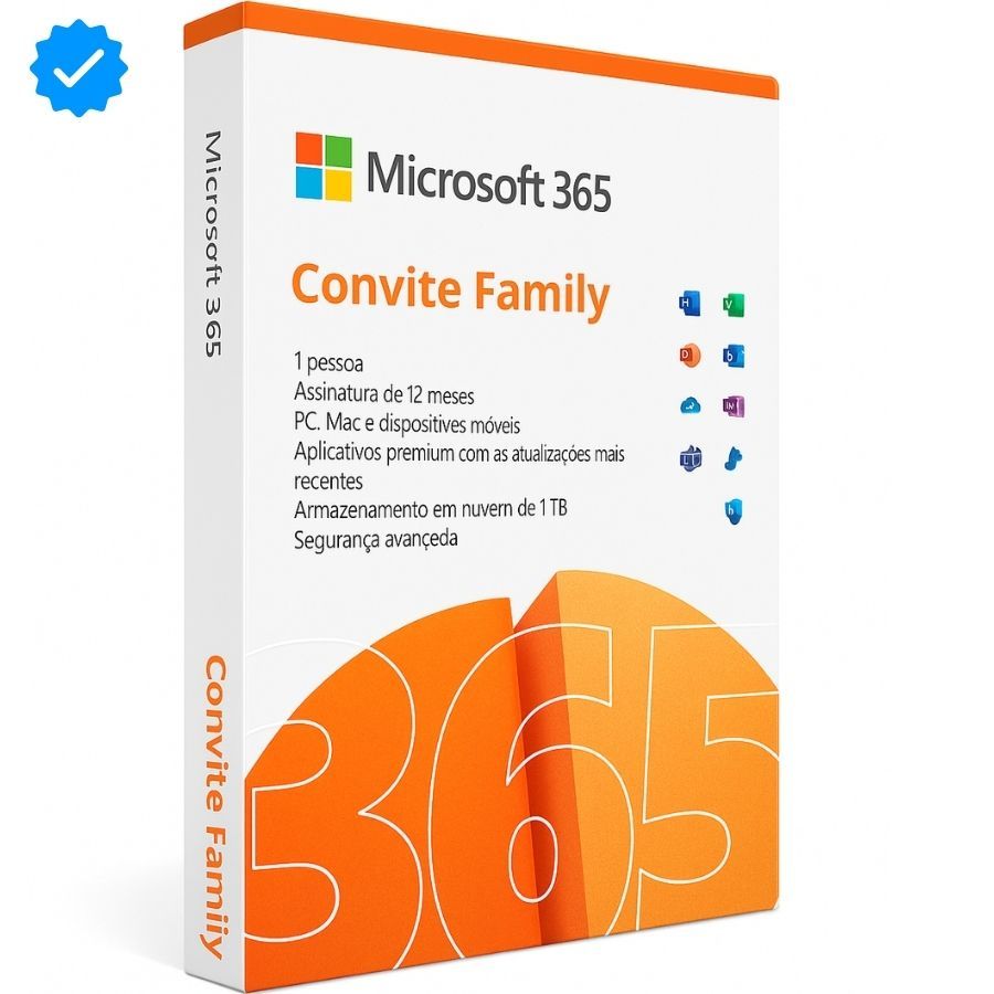 Microsoft Office 365 Personal – Convite 12 Meses + 1TB OneDrive Entrega Físical