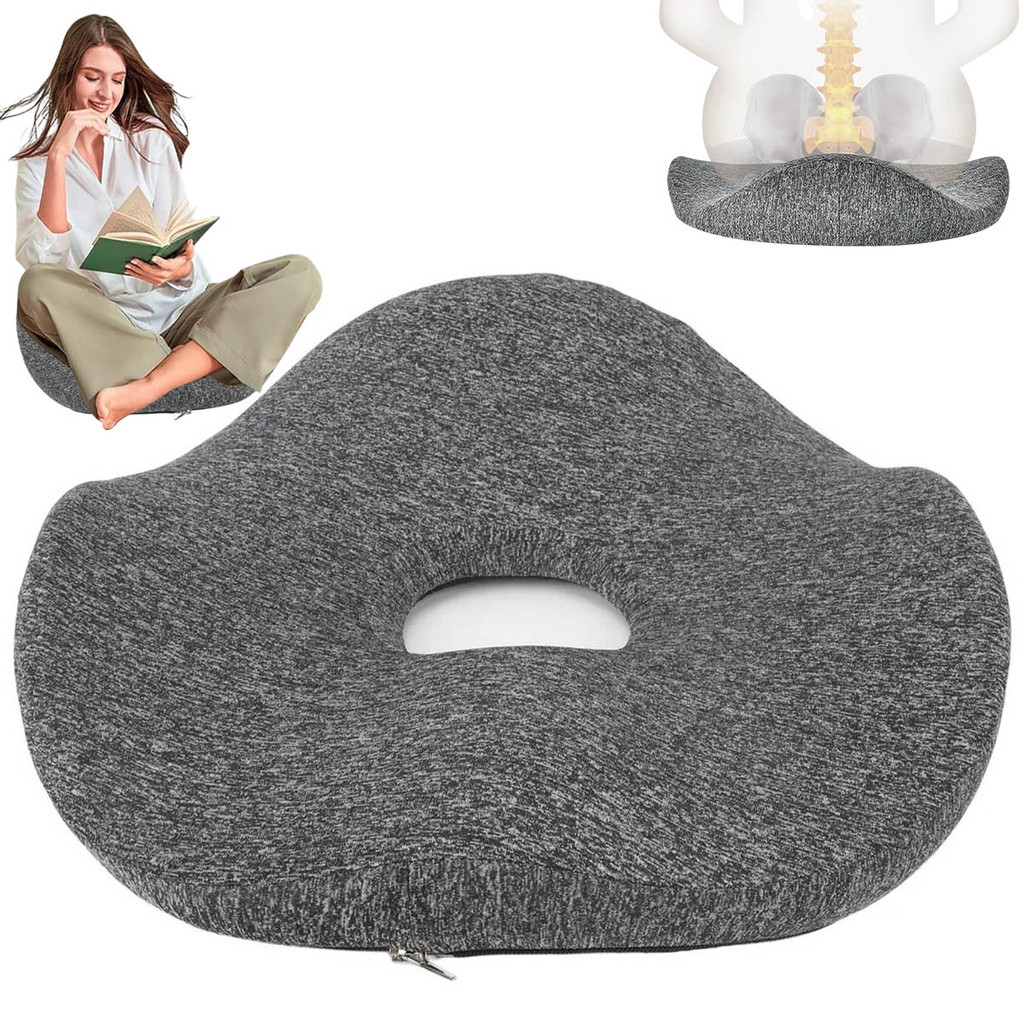 Almofada Ortopedica Ergonomica Cadeira Coccix Lombar Coluna Postural Alivia Dores Casa Escritorio Carro Home Office