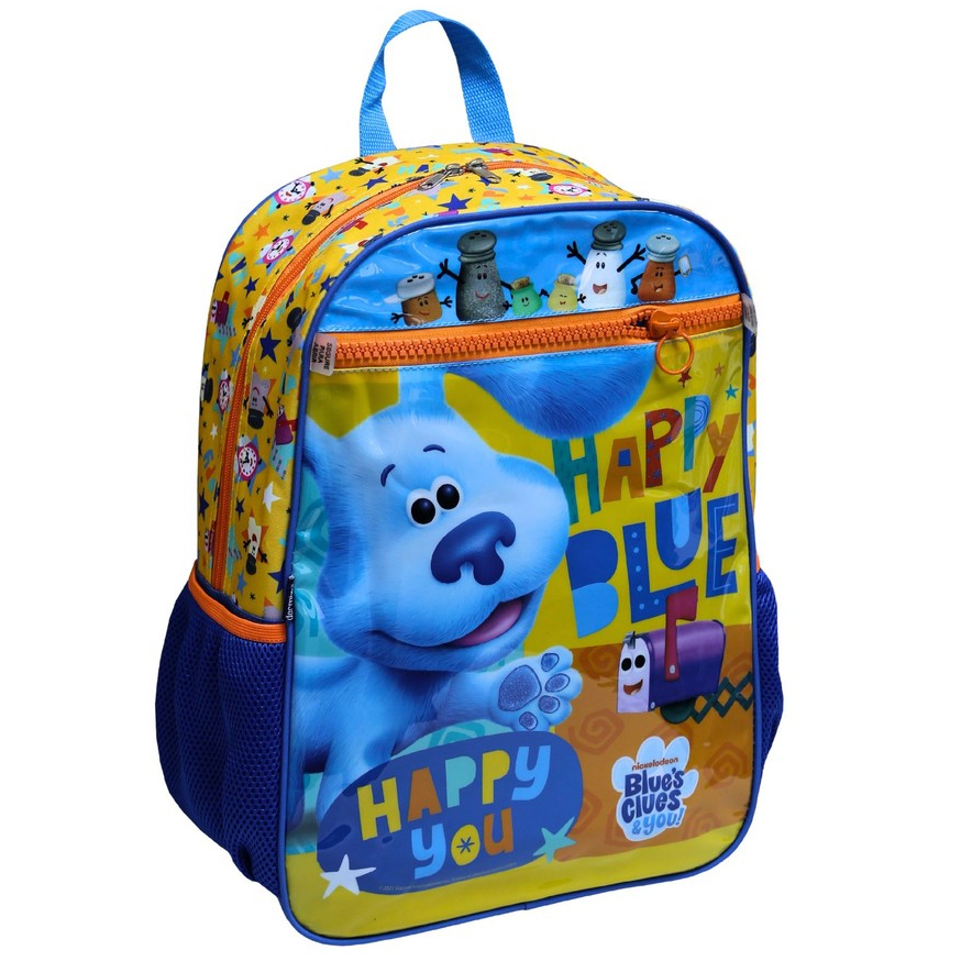 Mochila de Costas Escolar Grande Viagem Menino Menina Dog Blue